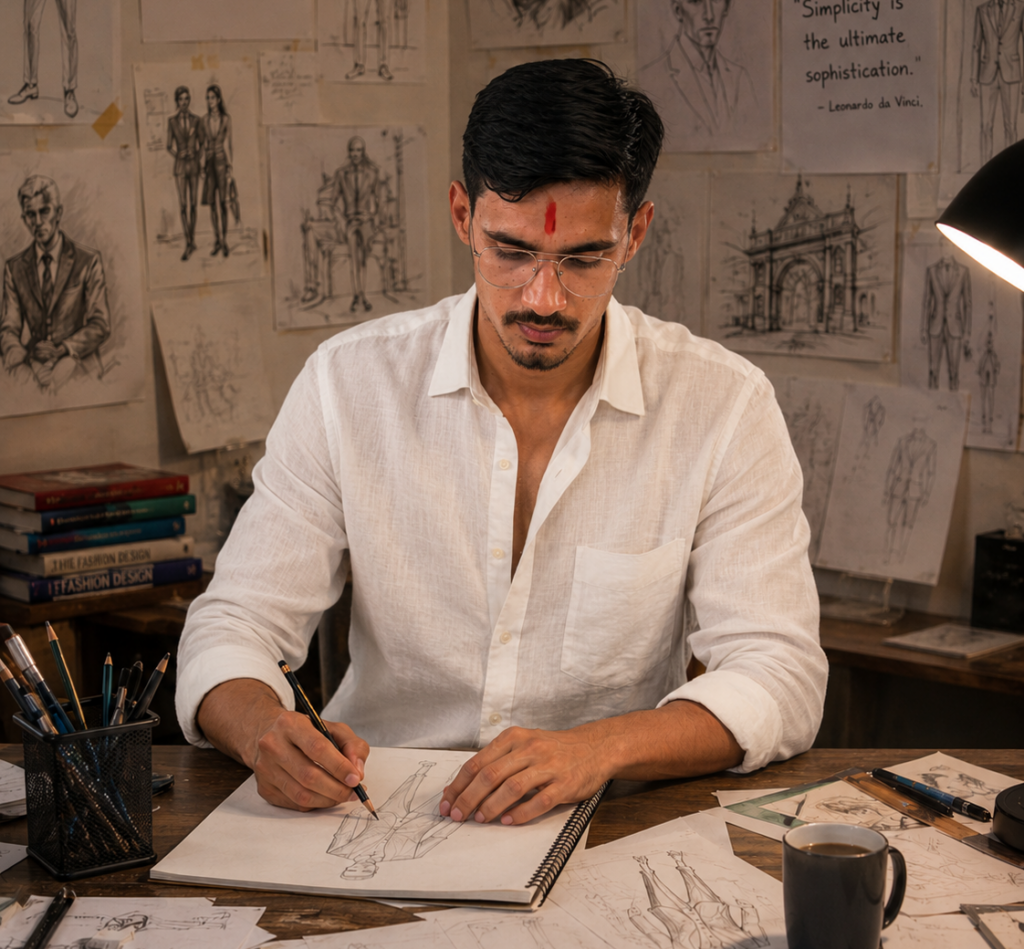 amit making sketch